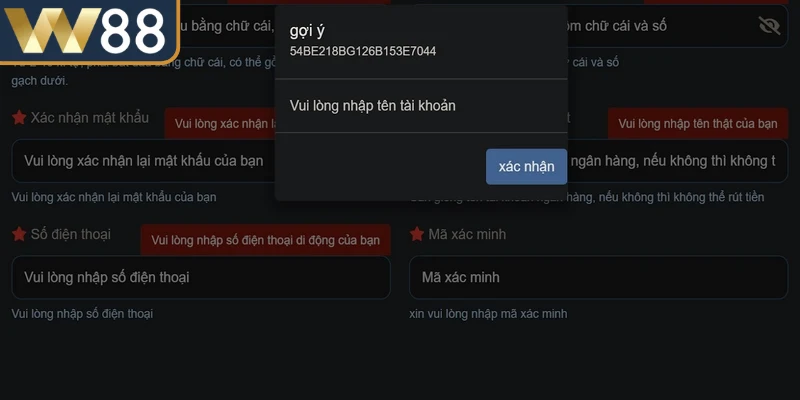 Các Lỗi Khi Đăng Ký W88 Và Cách Khắc Phục Nhanh Chóng 2 Nguyên nhân phổ biến dẫn đến các lỗi khi đăng ký W88
