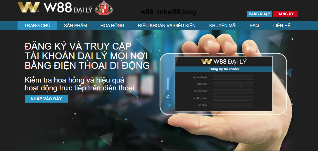 Hợp Tác Trở Thành Đại Lý W88 Nhận Nguồn Thu Nhập Thụ Động 1 Chương trình đại lý W88